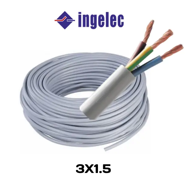 Câble Souple 3x1.5 mm² – Câble Électrique Flexible Haute Qualité