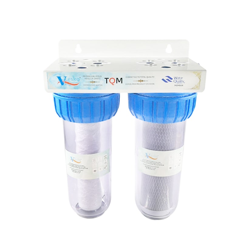 Filtre d’Eau 2 Étapes – Système de Purification Double Filtration Anti-Sédiments et Chlore | Droguerie Chrifia Marrakech – Image 2