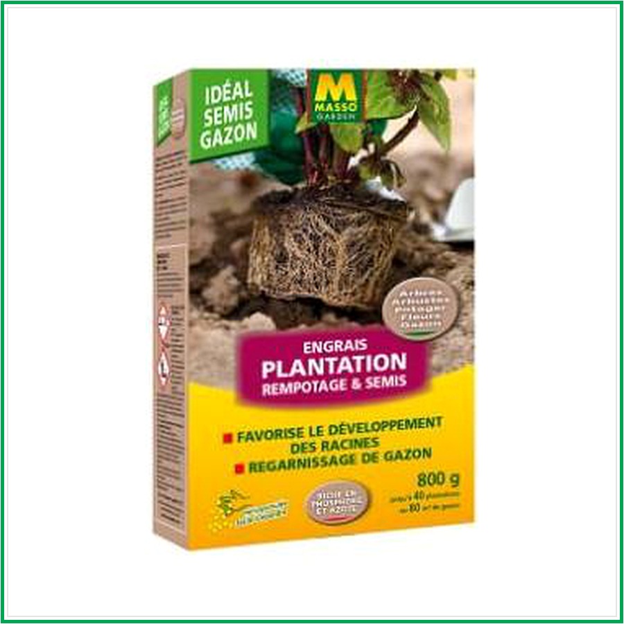 Engrais plantation, rempotages & semis Massó Garden – 800 g